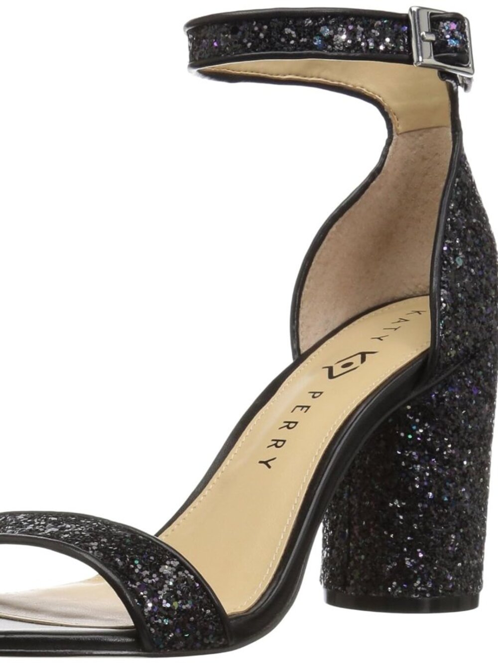 Katy Perry Collections Black Glitter Women's Heels